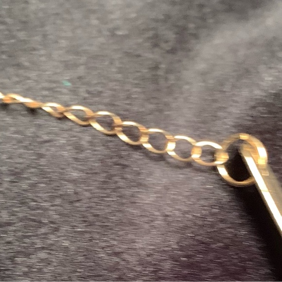 Gold tone Rings Detailed Choker with chain Vintage 80s - Picture 5 of 9